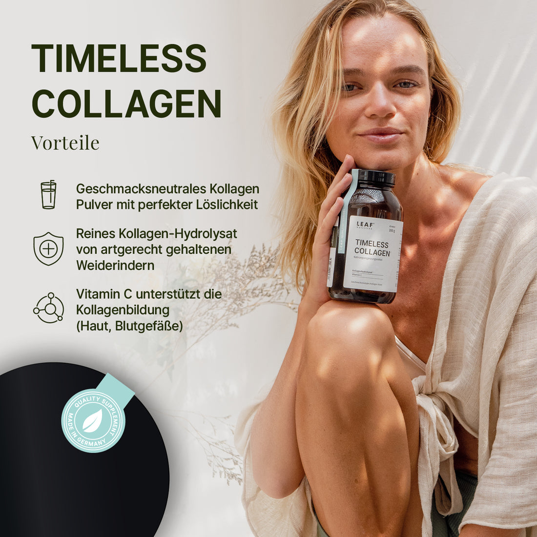 TIMELESS COLLAGEN | Kollagen Pulver für Haut, Haare und Gelenke